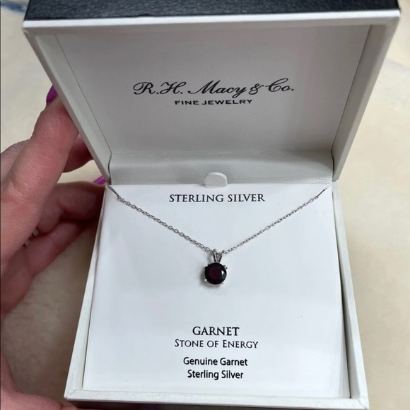 Macy's Jewelry Necklace Authentic Garnet Poshmark